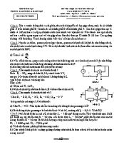 Đề thi học sinh giỏi huyện môn Vật lý Lớp 9 - Năm học 2017-2018 (Có đáp án)